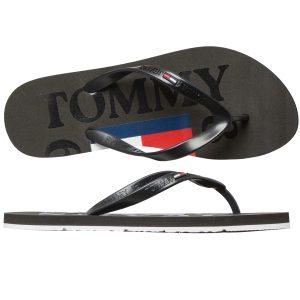 Γυναικείες Παντόφλες Tommy Hilfiger Rubber Thong Beach Sandal EN0EN01885-BDS Μαύρο Σαγιονάρες 2
