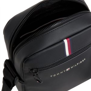 Ανδρική Τσάντα Tommy Hilfiger TH Essential Pique Mini Reporter AM0AM11544-BDS Μαύρο Τσάντες